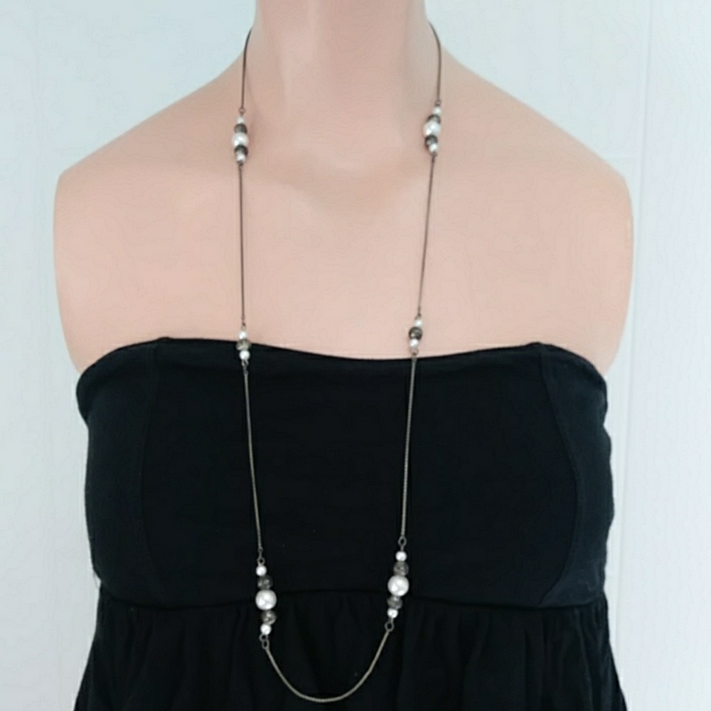 Vintage simple long necklace